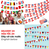 Dây Cờ Các Nước Trên Thế Giới - International Banner String Flags QKM35