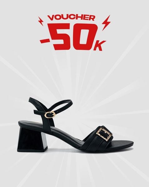  Giày Sandal Quai Đắp Phối Khóa 