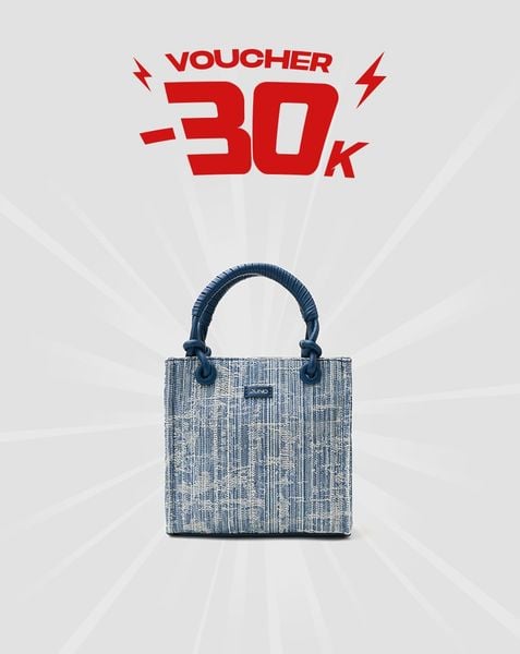  Túi Xách Nhỏ Phối Tay Cầm Xoắn 