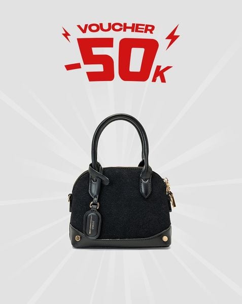  Túi Xách Nhỏ Form Chữ D Phối Charm Juno 