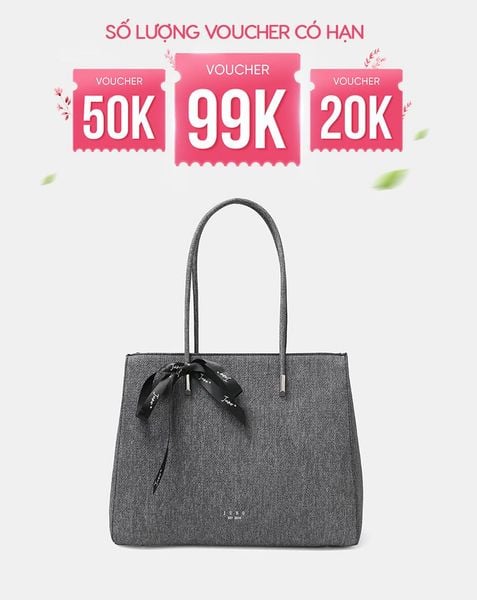  Túi Xách Lớn Tote Lớn Trang Trí Nơ Ruy Băng 