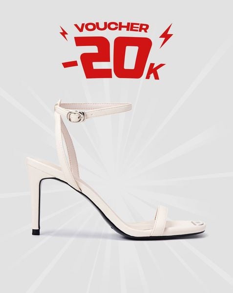  Giày Sandal Gót Thanh Phối Khoá Trang Trí Jn 