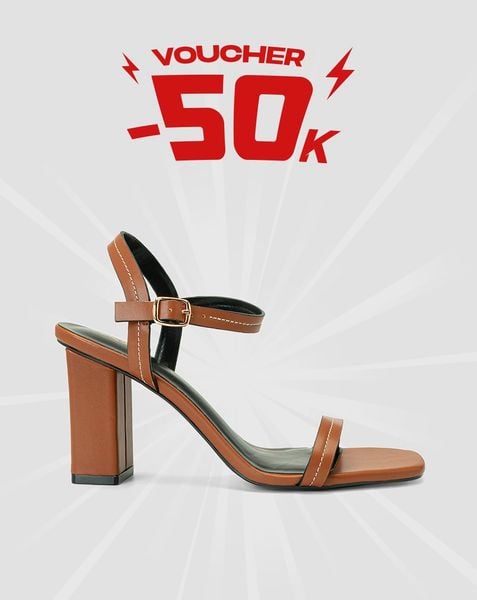  Giày Sandal Quai Ngang Thêu Trang Trí 