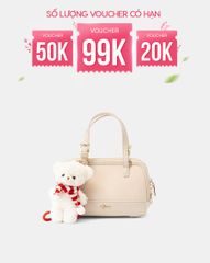 Túi Xách Nhỏ Form Bowling Phối Charm