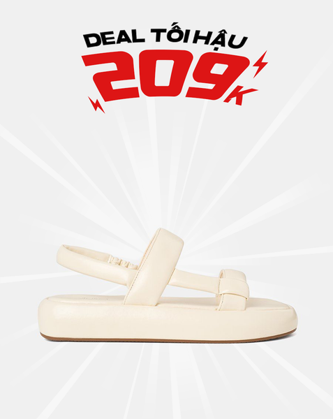  Giày Sandal Gót Vuông Quai Ngang Bản Lớn Quai Cổ Chân 