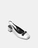 Giày Cao Gót Slingback Mũi Vuông