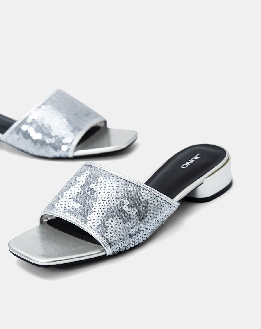 Giày Sandal Mule Sequin 