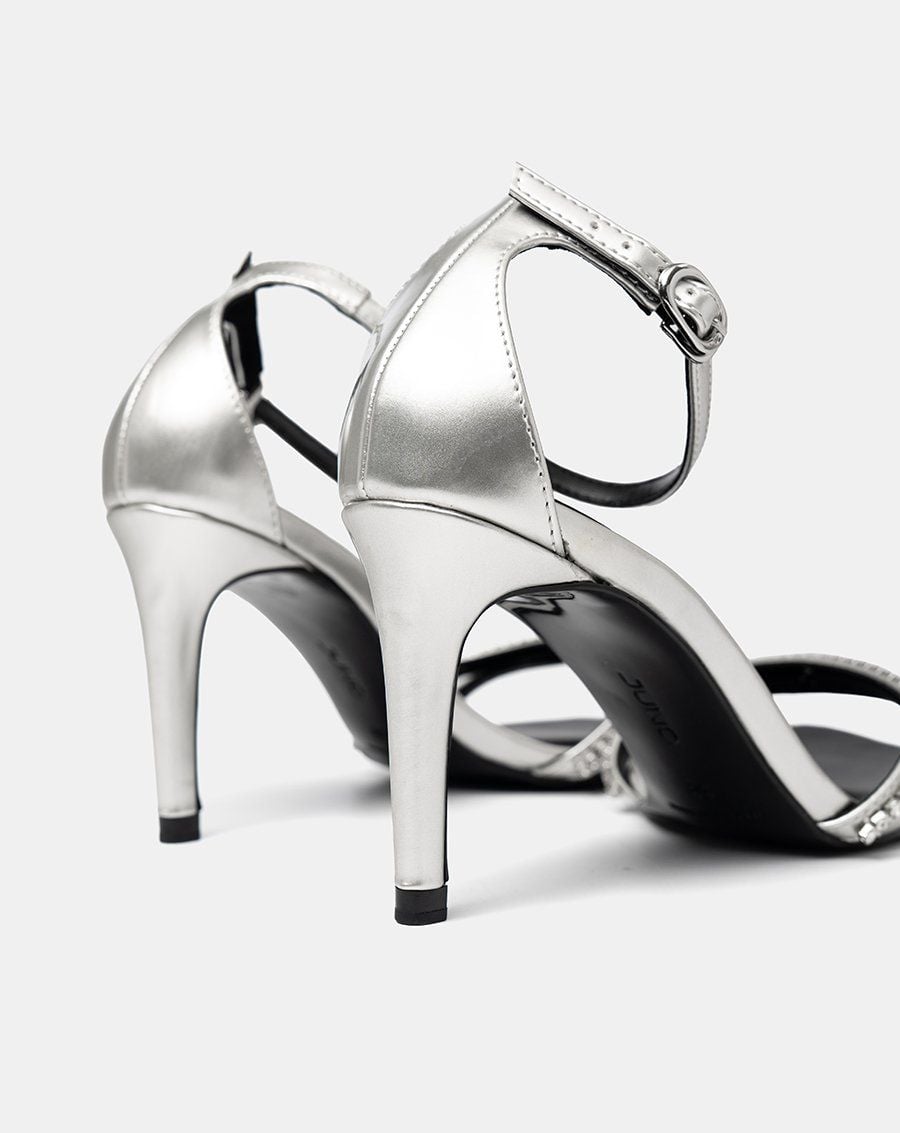  Giày Sandal Cao Gót Quai Đính Đá 