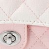  Ví Ngắn Cầm Tay Quilted Phối Khoá 