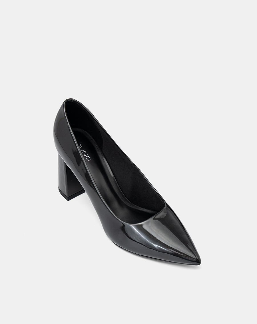  Giày Cao Gót Pump Gót Trụ Mũi Nhọn 