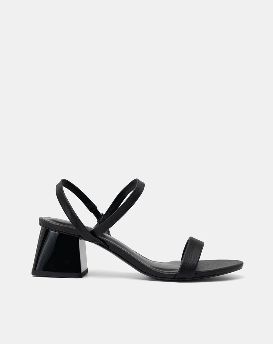  Giày Sandal Gót Thấp Quai Ngang 