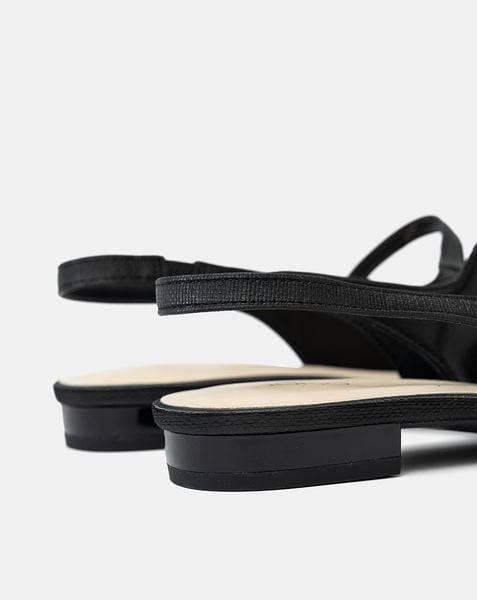  Giày Búp Bê Slingback Mũi Tròn 