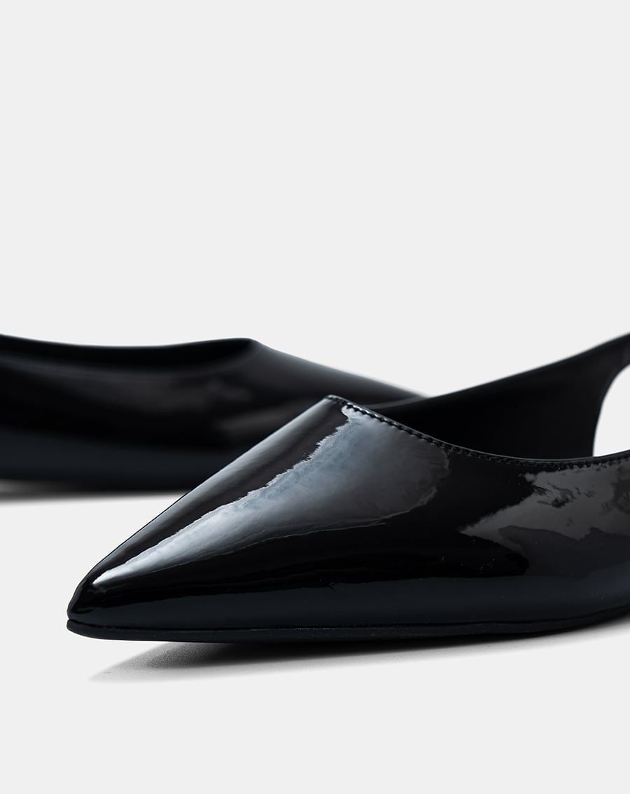  Giày Búp Bê Slingback Phối Dây Xích 