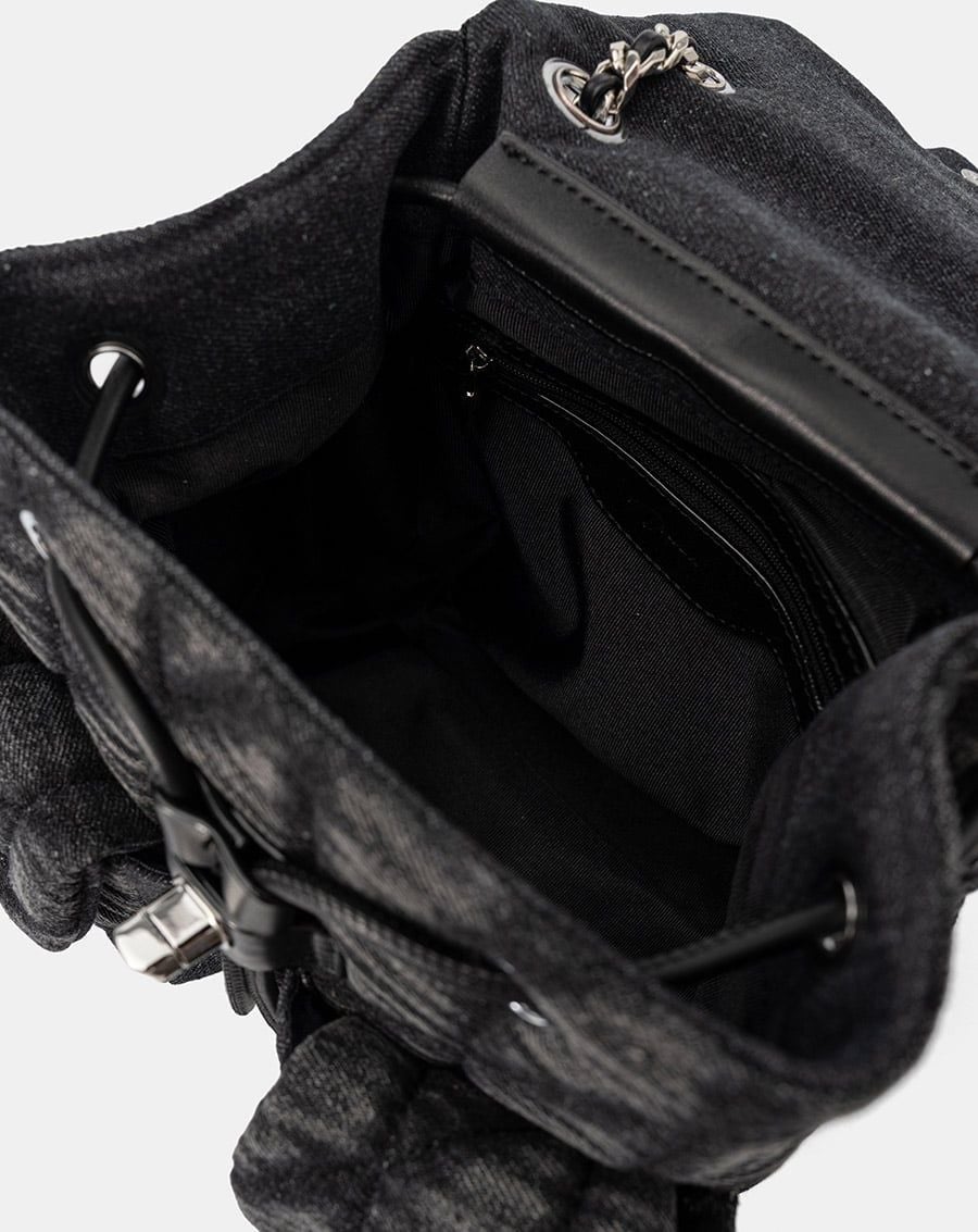  Balo Denim Nắp Gập Chần Bông 