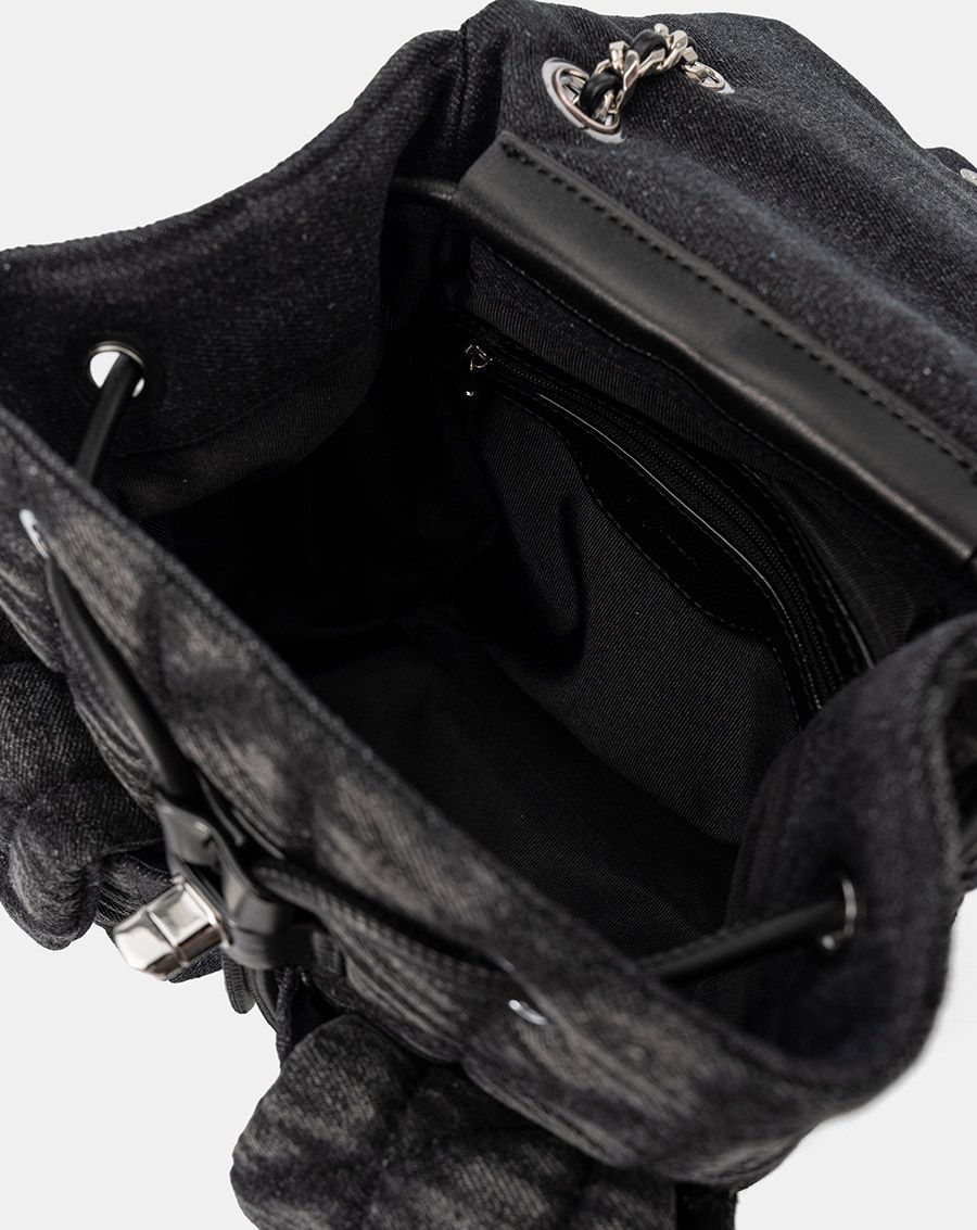  Balo Denim Nắp Gập Chần Bông 