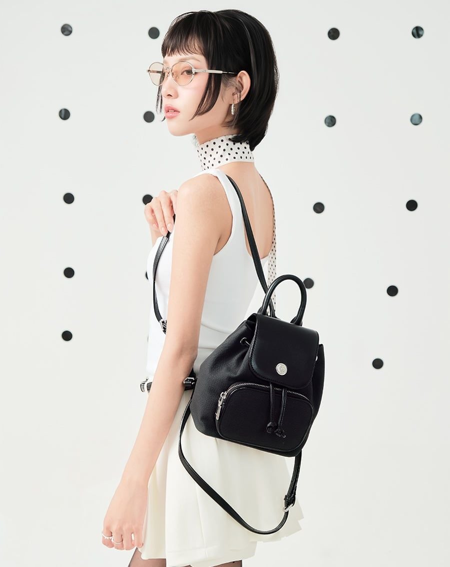  Balo Front Flap Bucket Backpack 