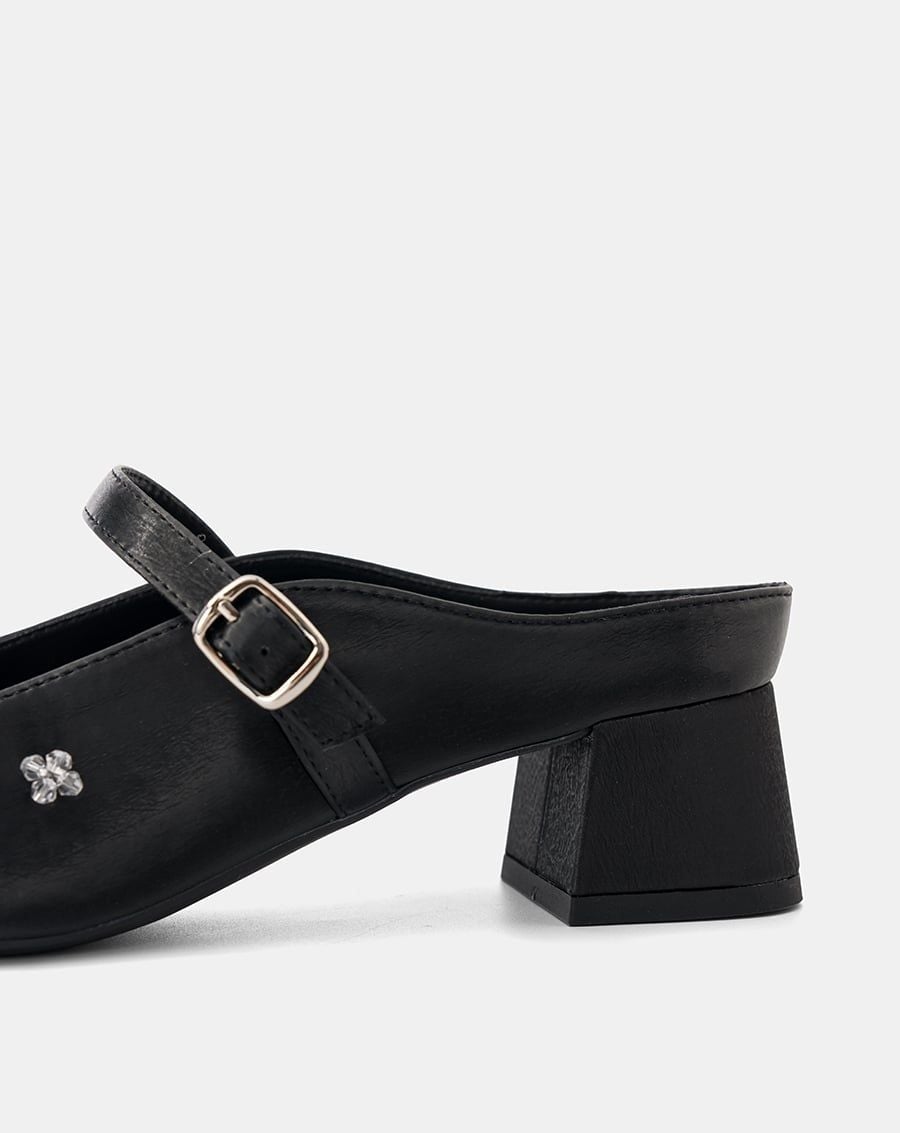  Giày Cao Gót Mũi Vuông Quai Mary Jane 