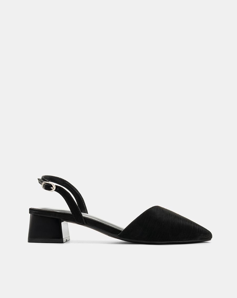  Giày Cao Gót Slingback Gót Vuông Cơ Bản 