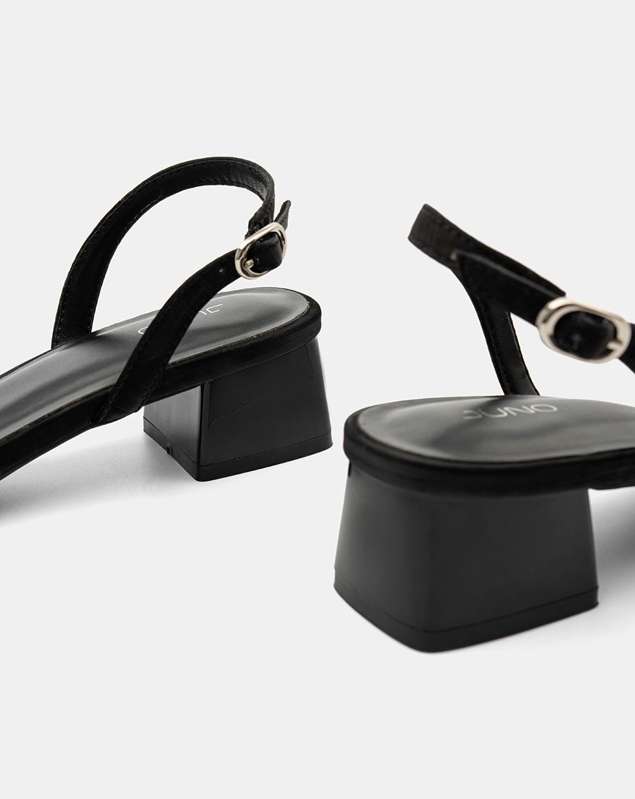  Giày Cao Gót Slingback Gót Vuông Cơ Bản 