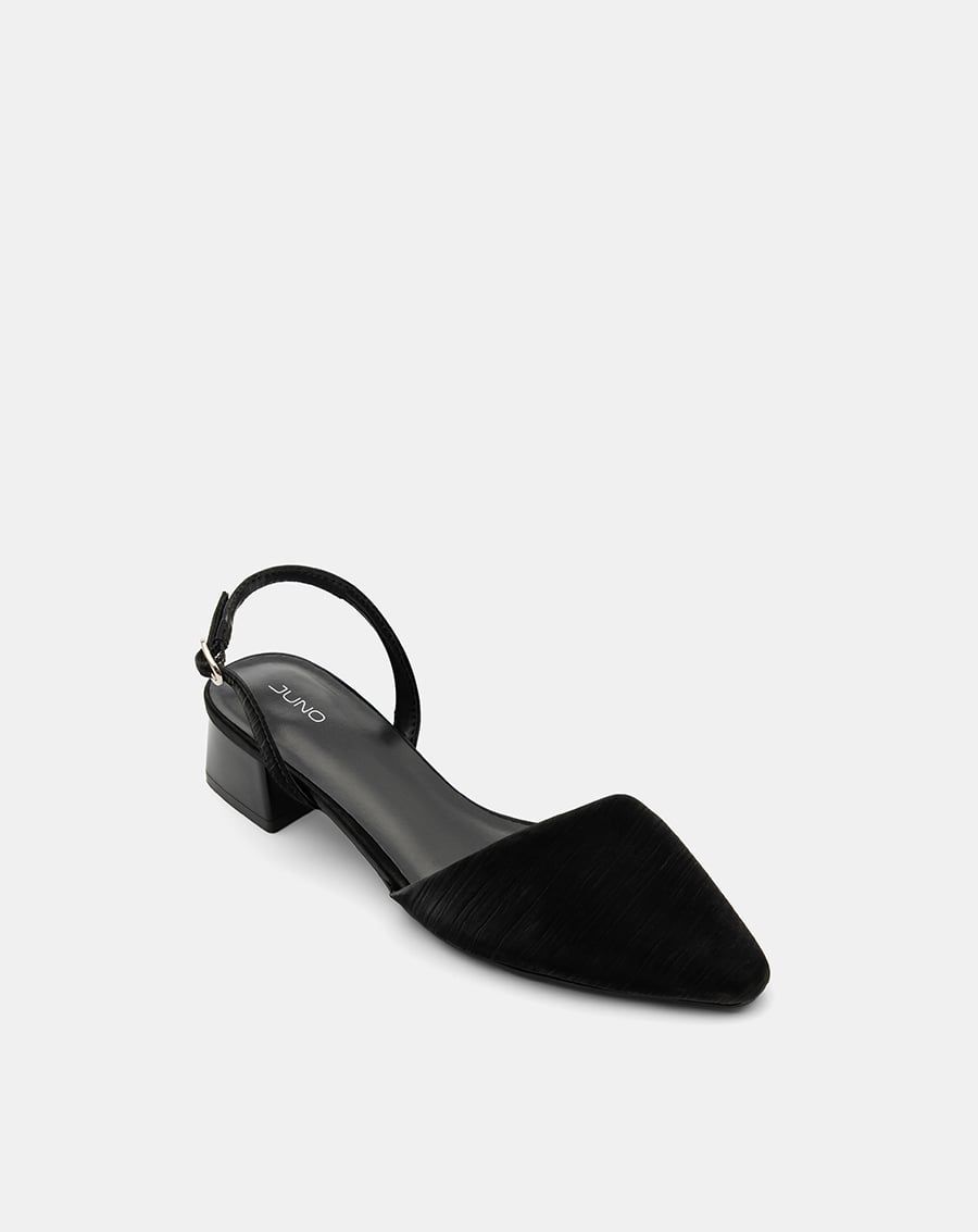  Giày Cao Gót Slingback Gót Vuông Cơ Bản 