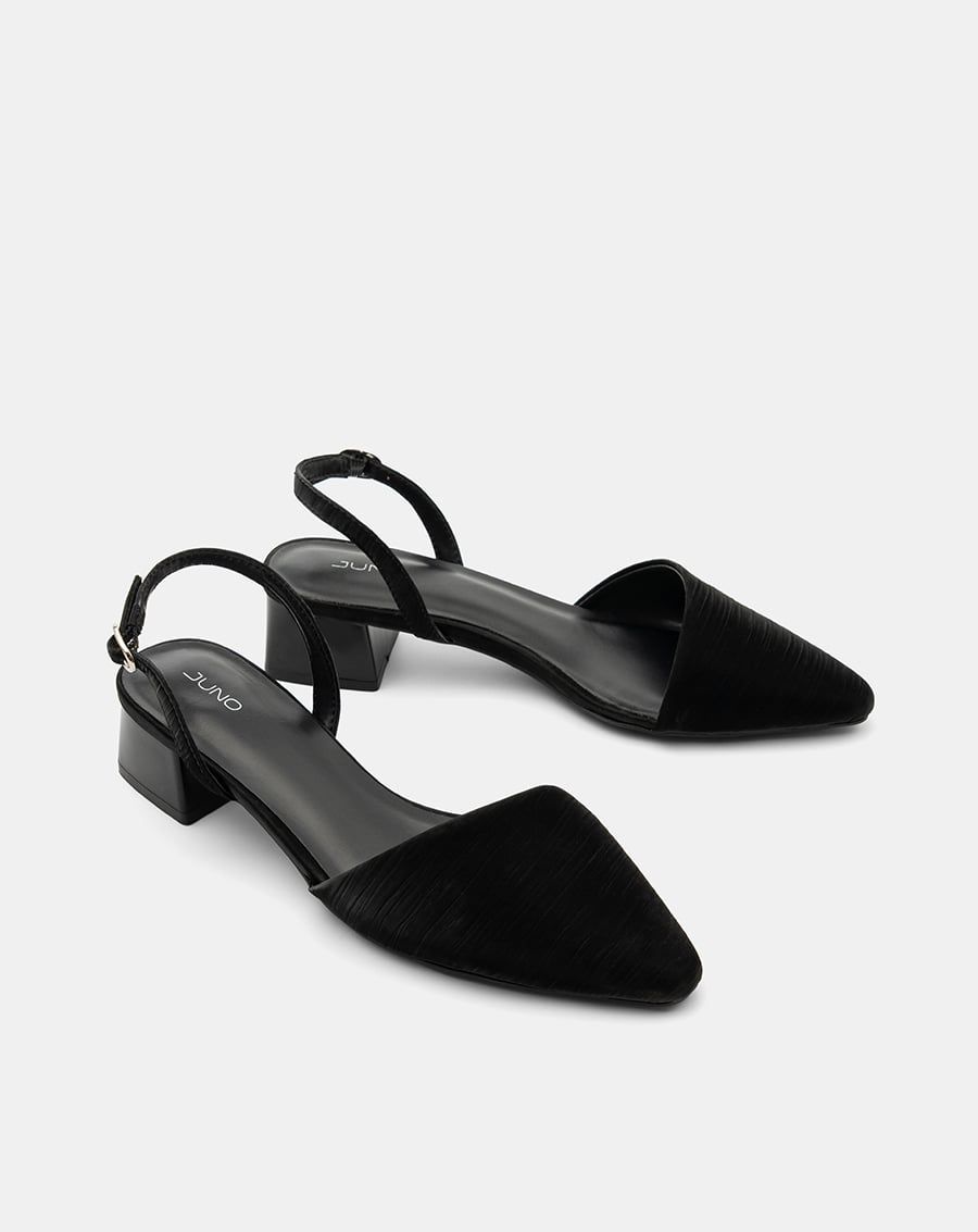  Giày Cao Gót Slingback Gót Vuông Cơ Bản 