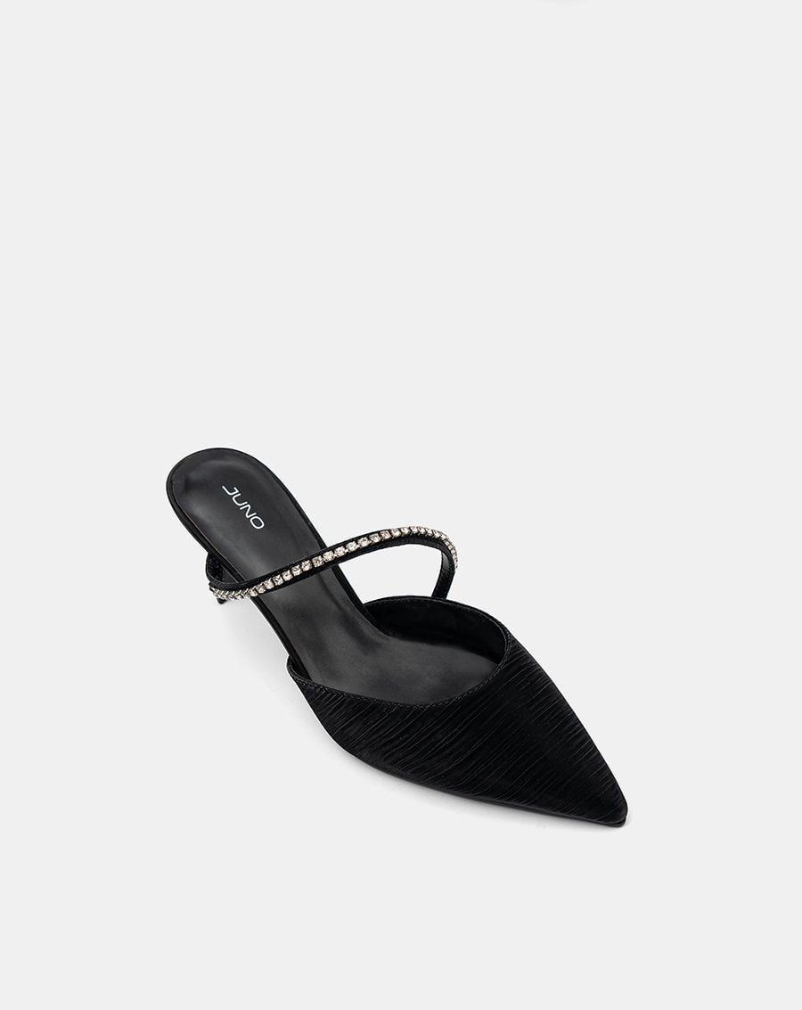  Giày Cao Gót Cao Gót Phối Dây Đá Trang Trí 