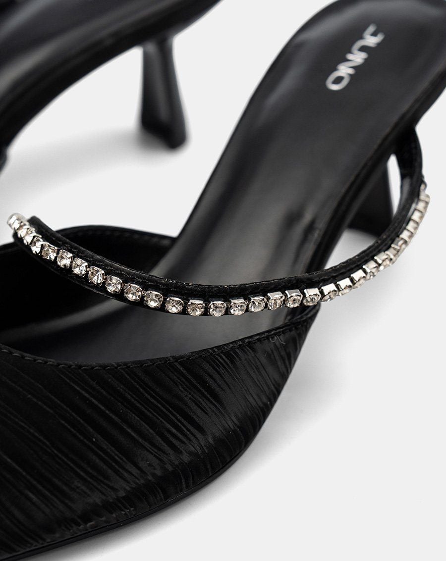  Giày Cao Gót Cao Gót Phối Dây Đá Trang Trí 