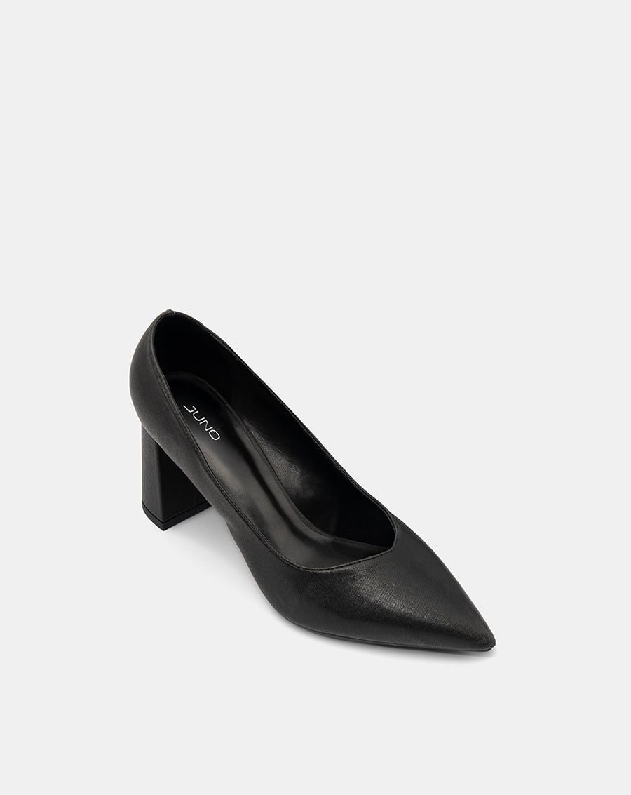  Giày Cao Gót Pump Gót Cao Cổ Chữ V 