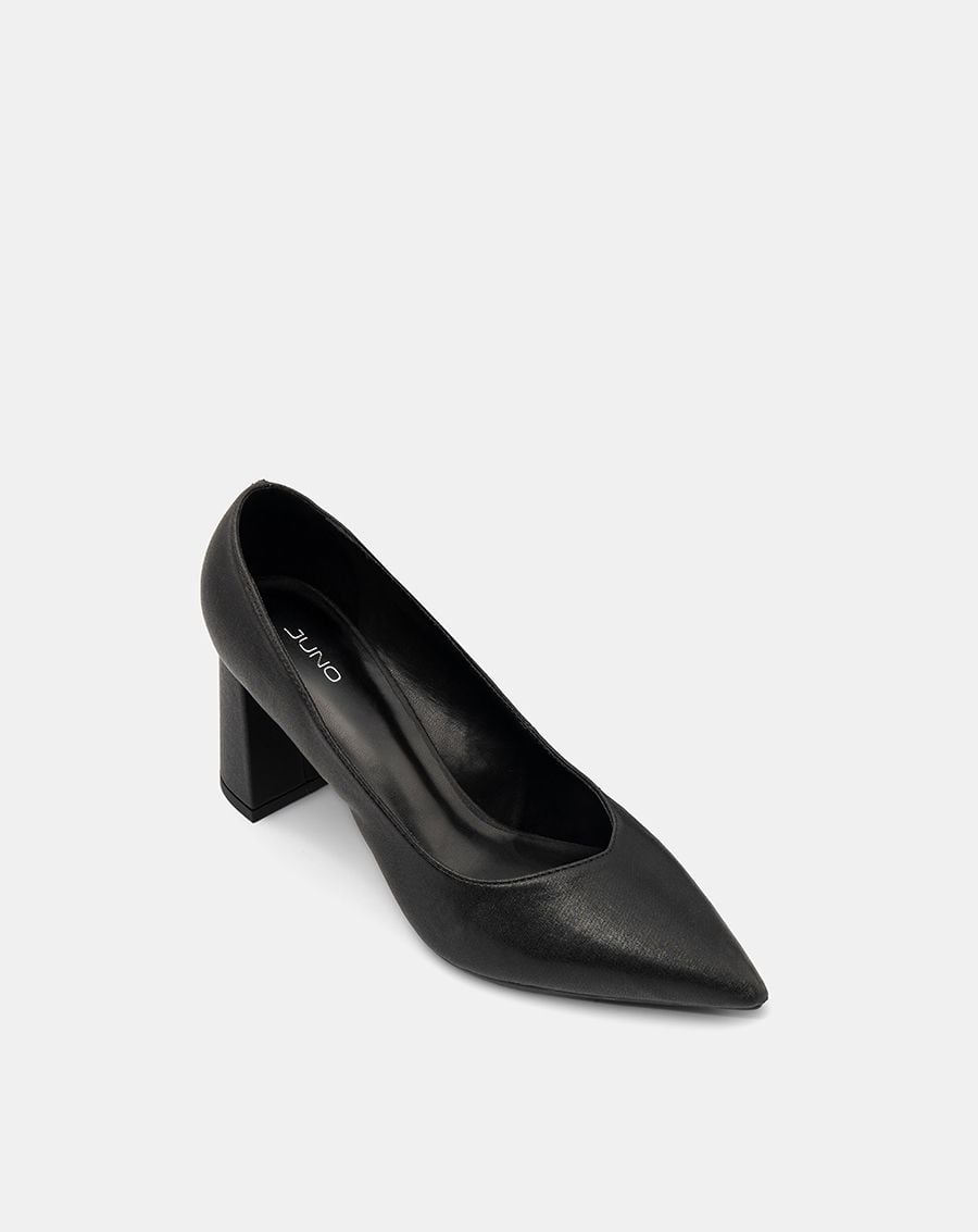  Giày Cao Gót Pump Gót Cao Cổ Chữ V 