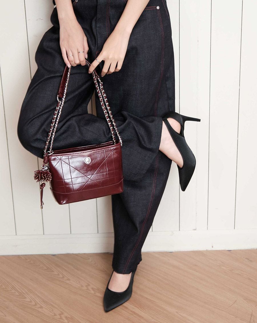  Giày Cao Gót Khoét Hậu 