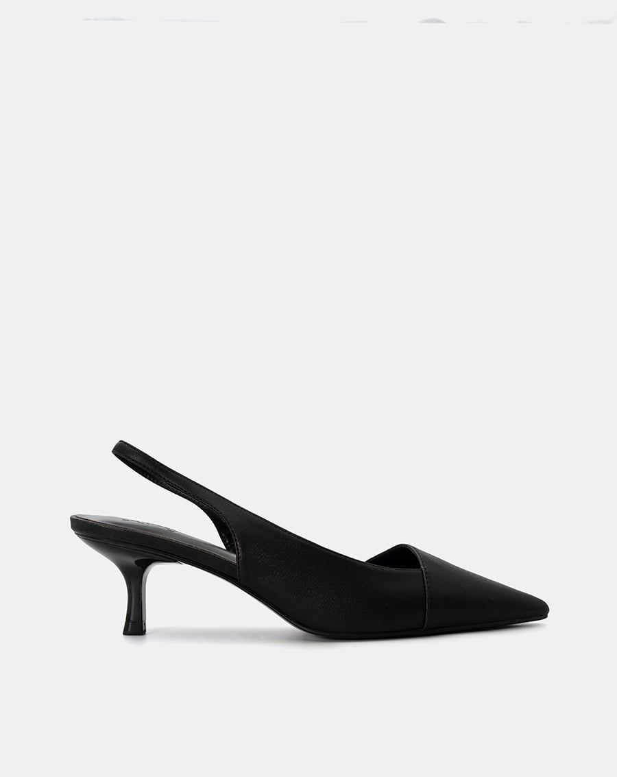  Giày Cao Gót Slingback Kitten Heel Mũi Nhọn 
