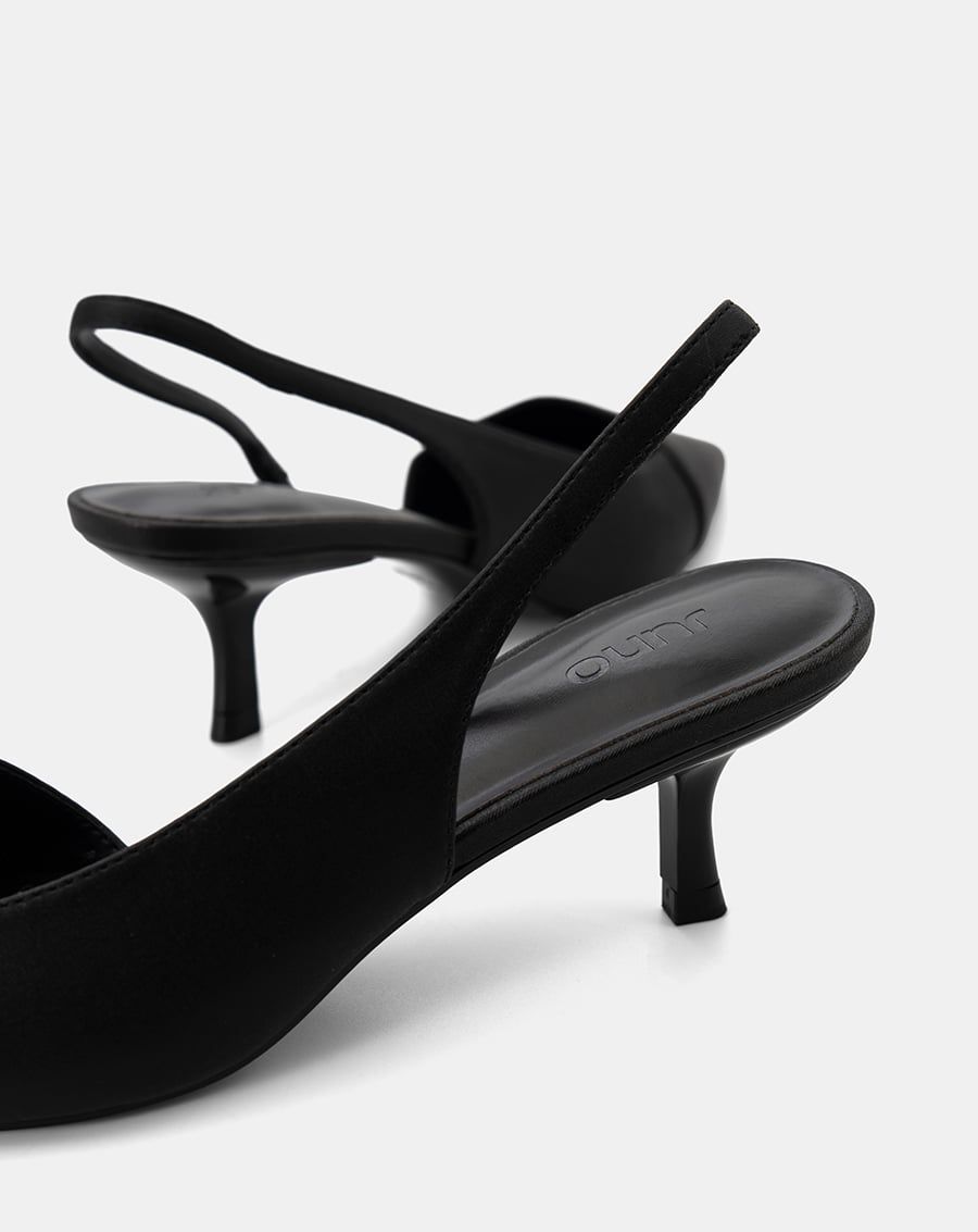  Giày Cao Gót Slingback Kitten Heel Mũi Nhọn 