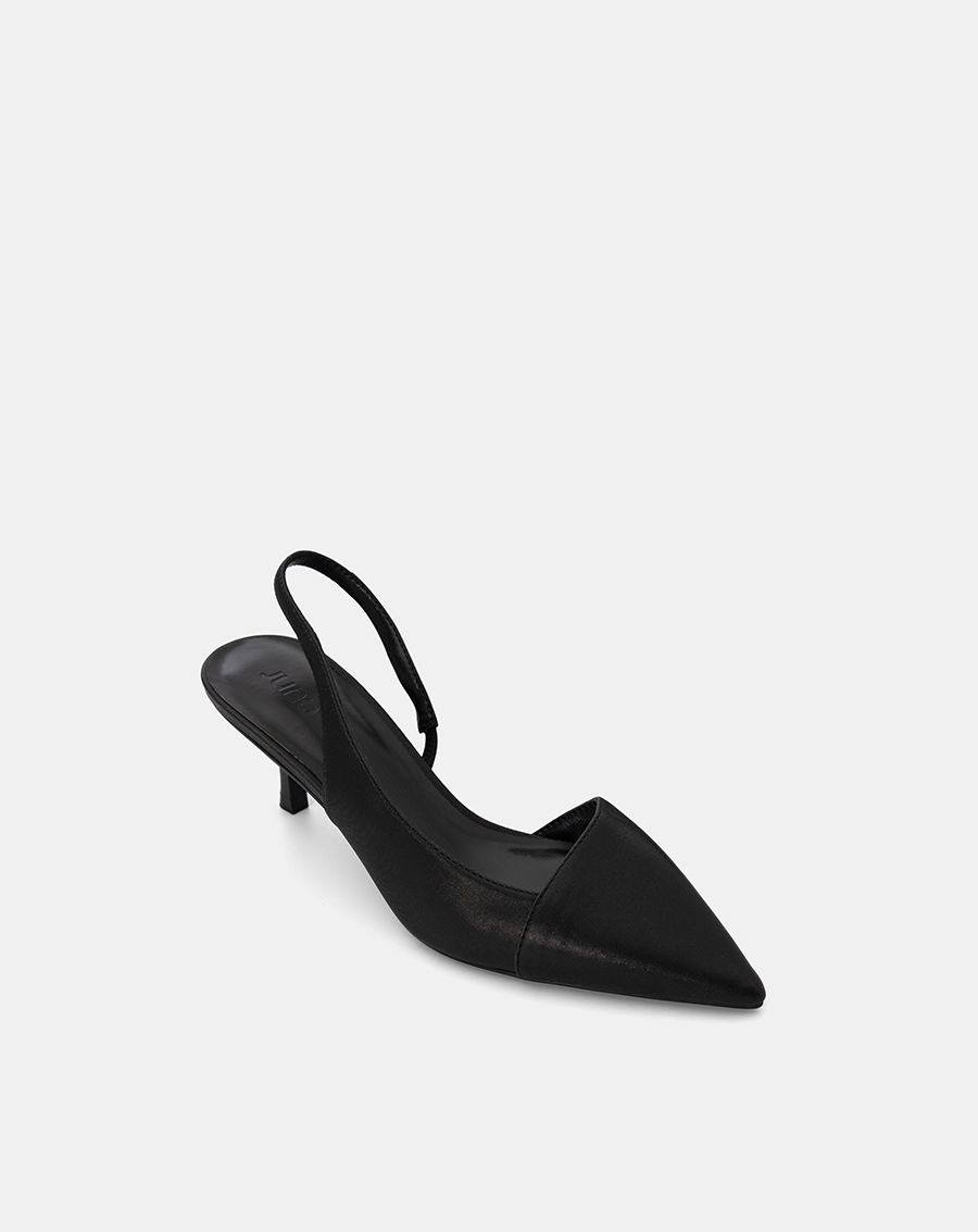  Giày Cao Gót Slingback Kitten Heel Mũi Nhọn 
