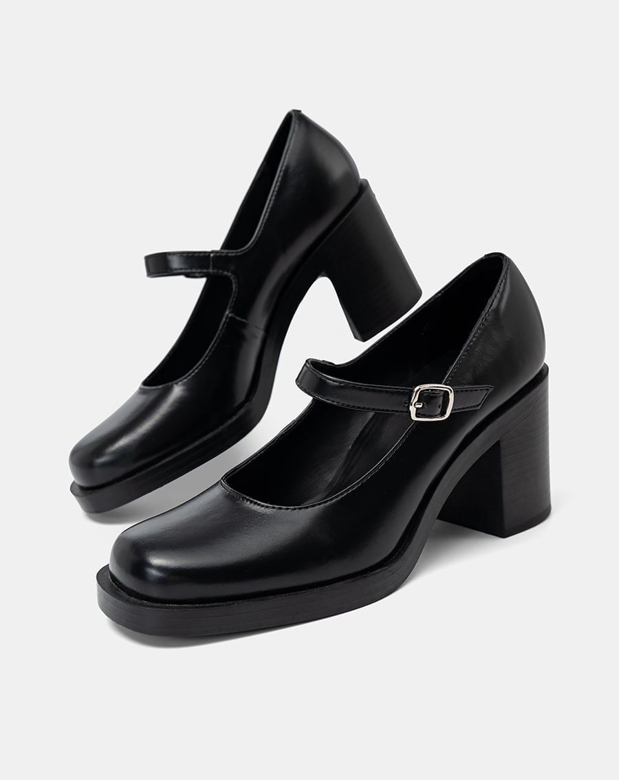  Giày Cao Gót Mary Jane Gót Cao 