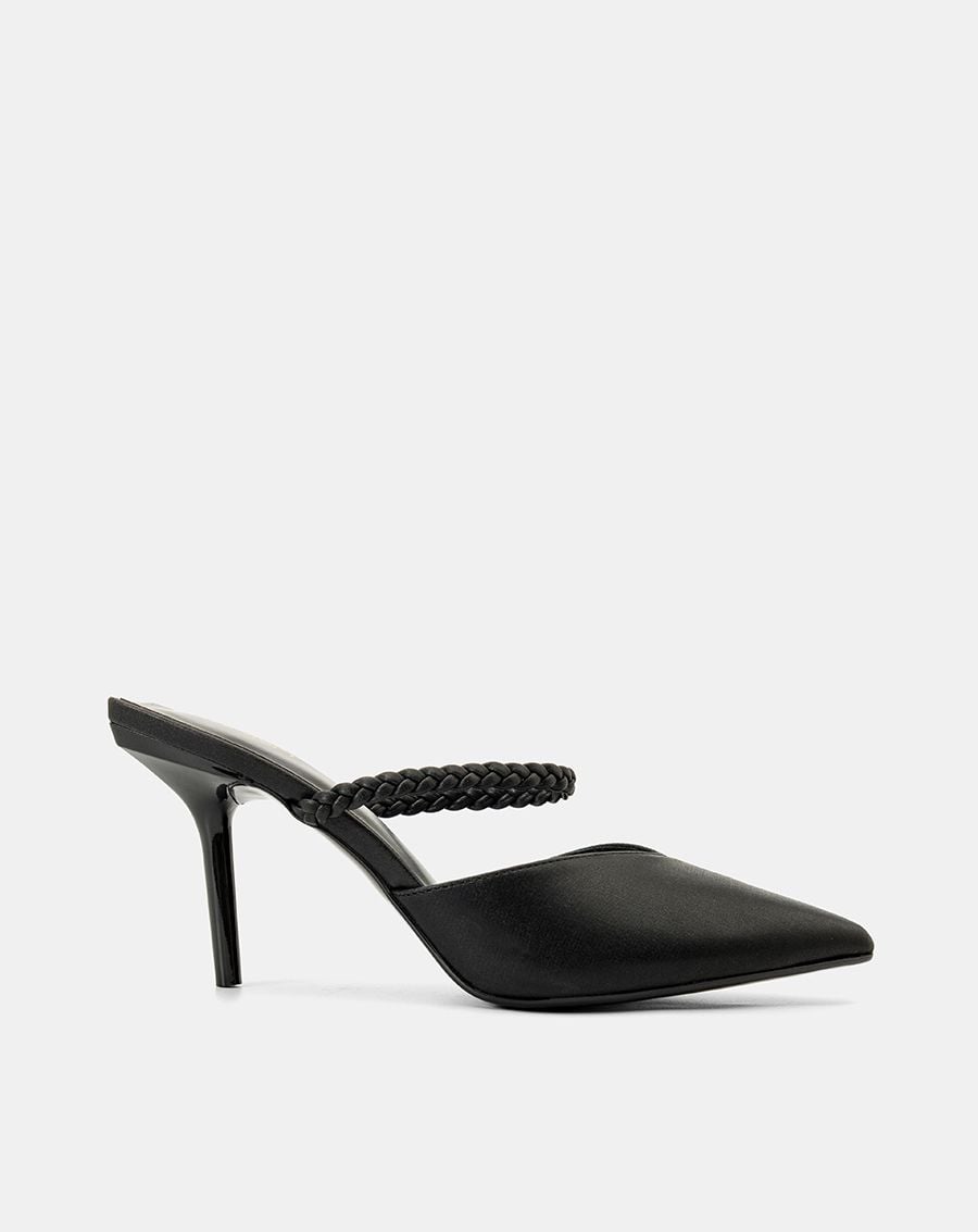  Giày Cao Gót Mules Quai Thắt Bính 