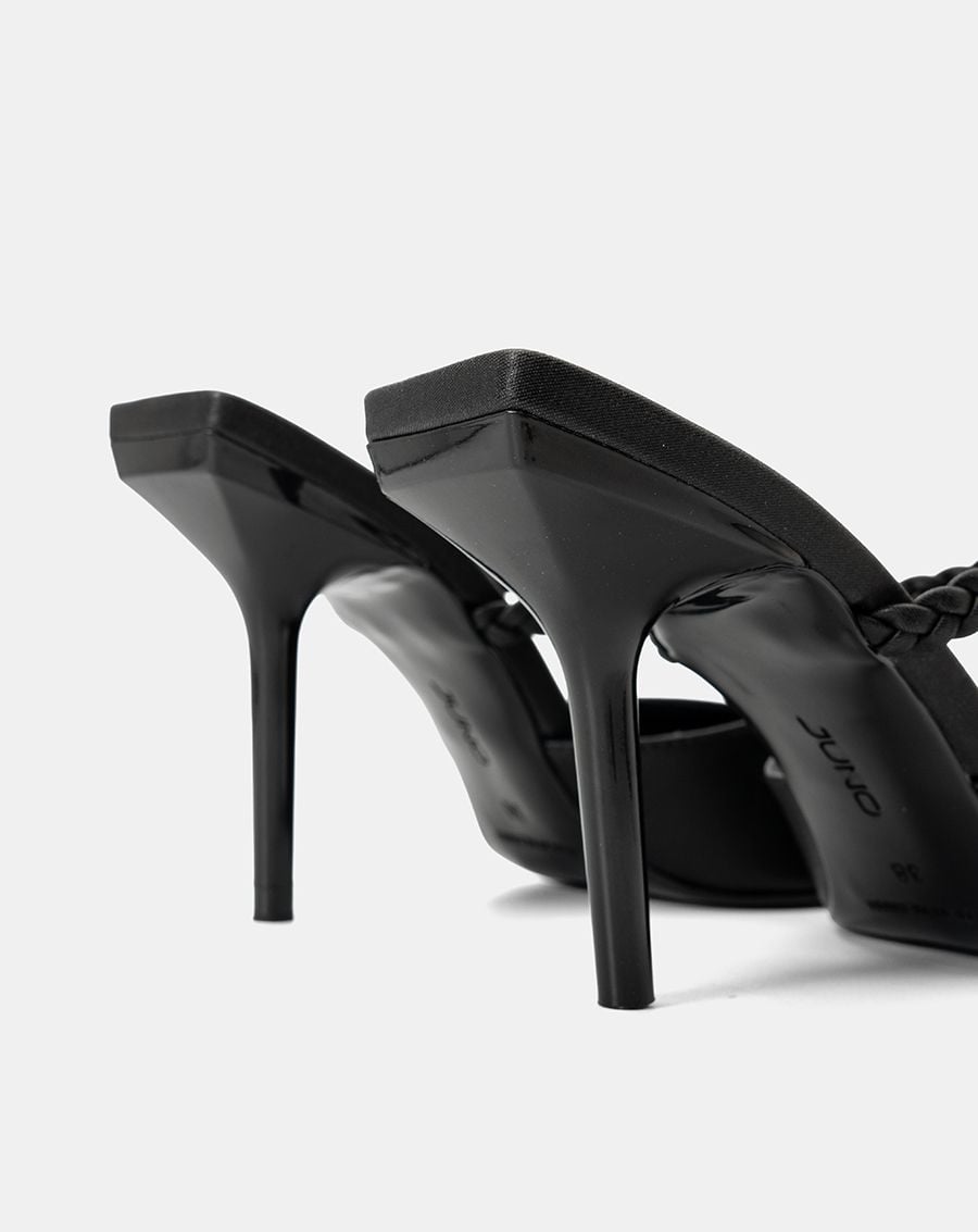  Giày Cao Gót Mules Quai Thắt Bính 