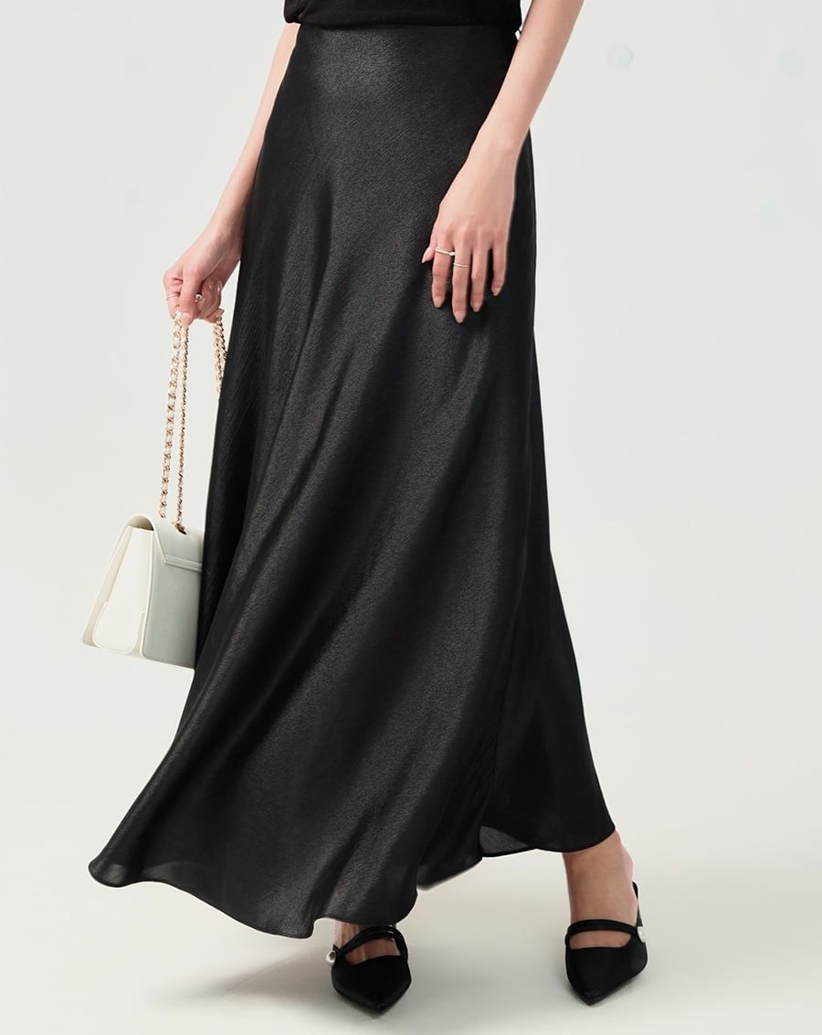  Chân váy A midi lưng liền 