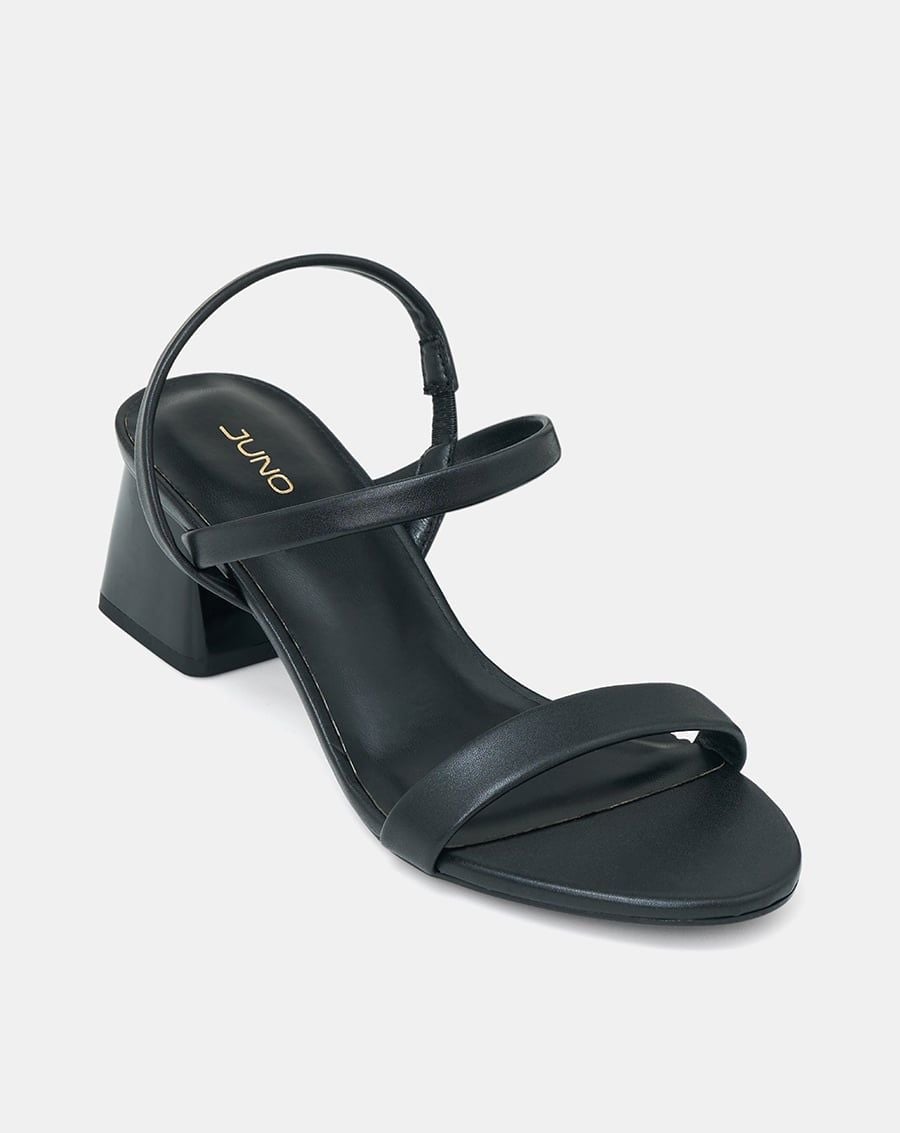  Giày Sandal Gót Thấp Quai Ngang 