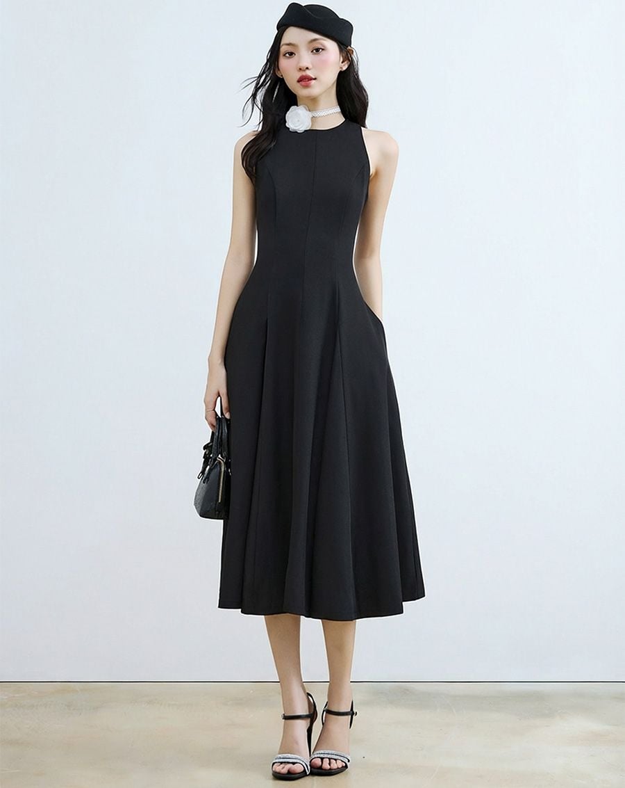  Giày Sandal Cao Gót Phối Hai Quai Đá Trang Trí 