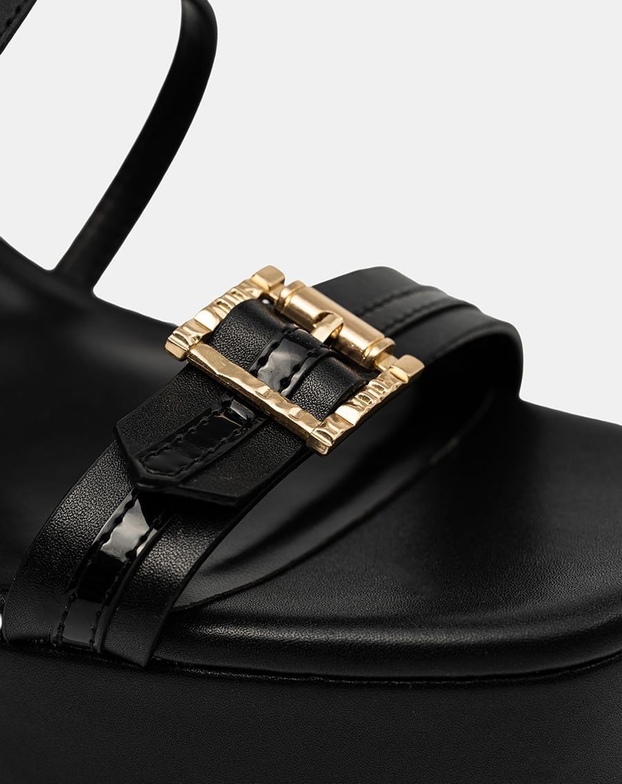  Giày Sandal Đế Xuồng Quai Sọc 