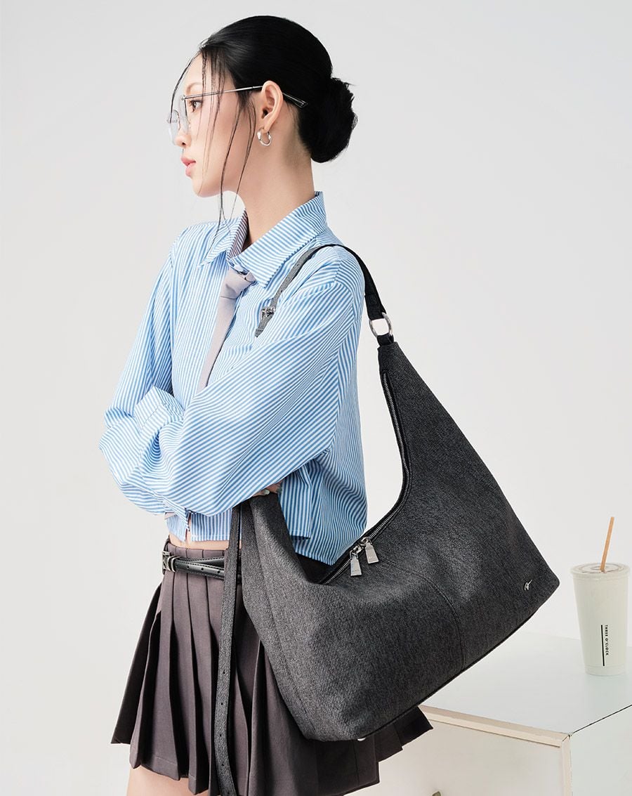  Túi Xách Lớn Form Mềm Khoá Kéo 