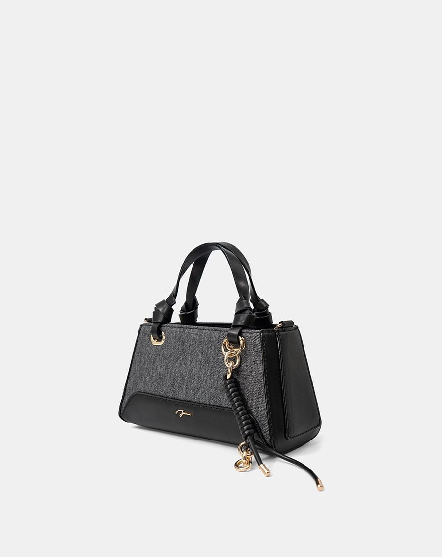  Túi Xách Nhỏ Top Handle Phối Charm 