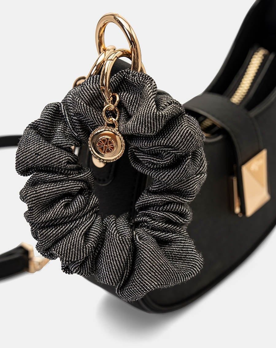  Túi Xách Nhỏ Đeo Vai Khoá Bấm Phối Cột Tóc Scrunchie 