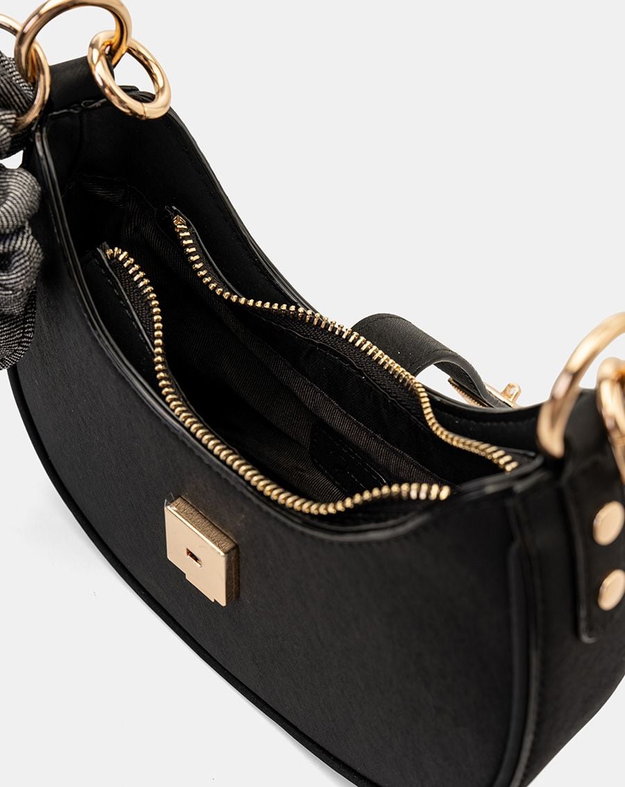  Túi Xách Nhỏ Đeo Vai Khoá Bấm Phối Cột Tóc Scrunchie 