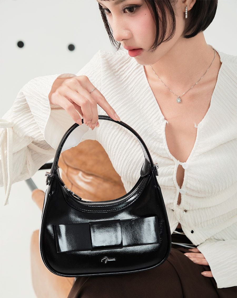  Túi Xách Nhỏ Hobo Bag With Bow 