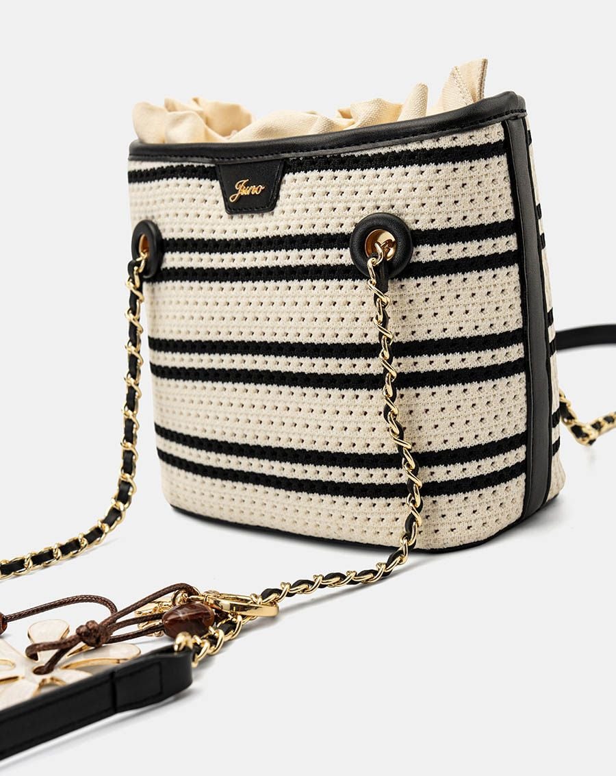  Túi Xách Nhỏ Tote Bag Phối Charm Hoa 