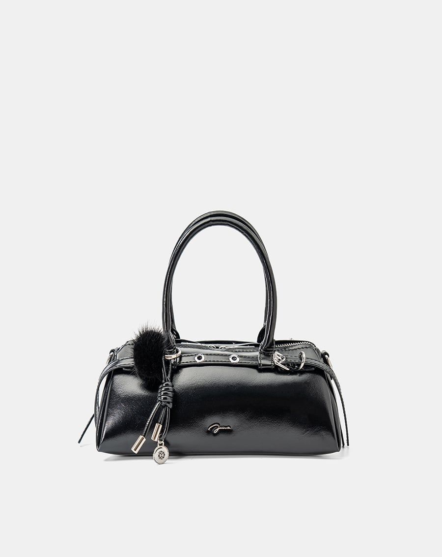  Túi Xách Nhỏ Top Handle Phối Charm Trang Trí 