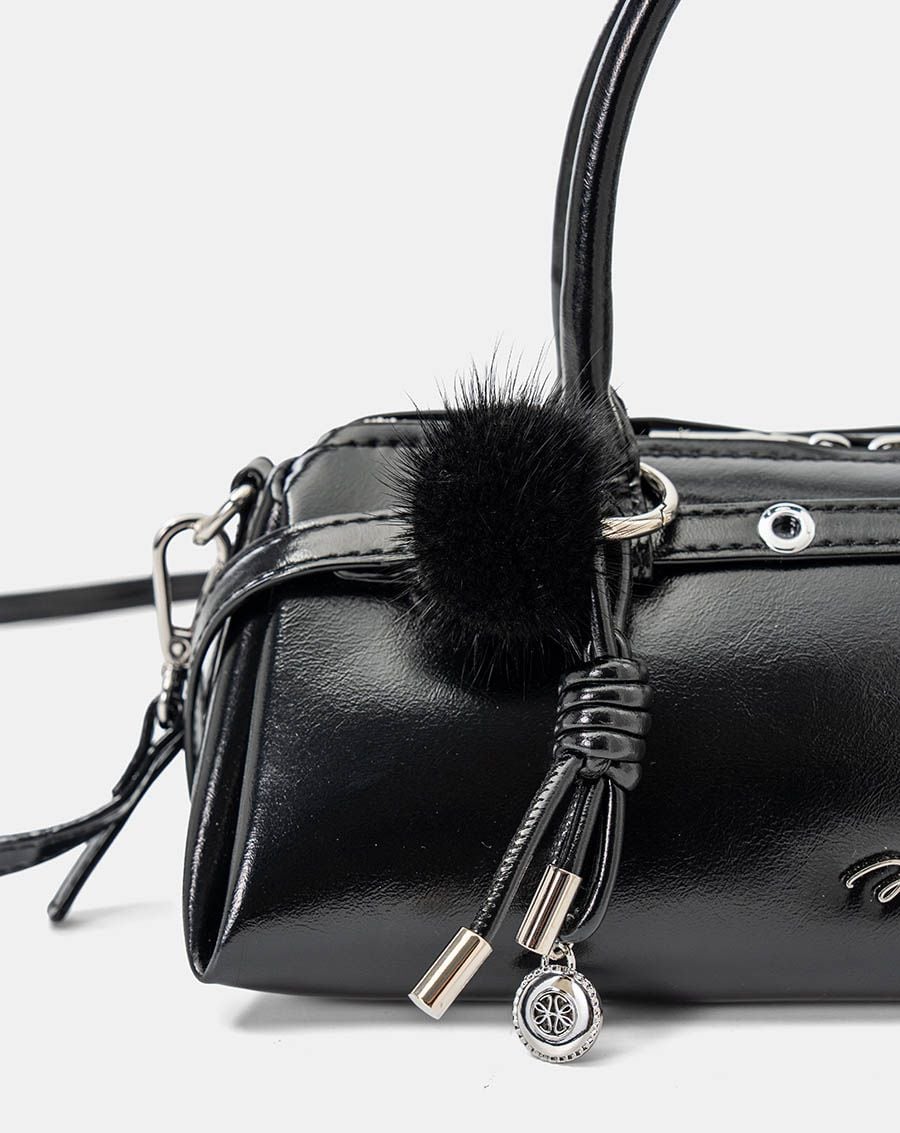  Túi Xách Nhỏ Top Handle Phối Charm Trang Trí 