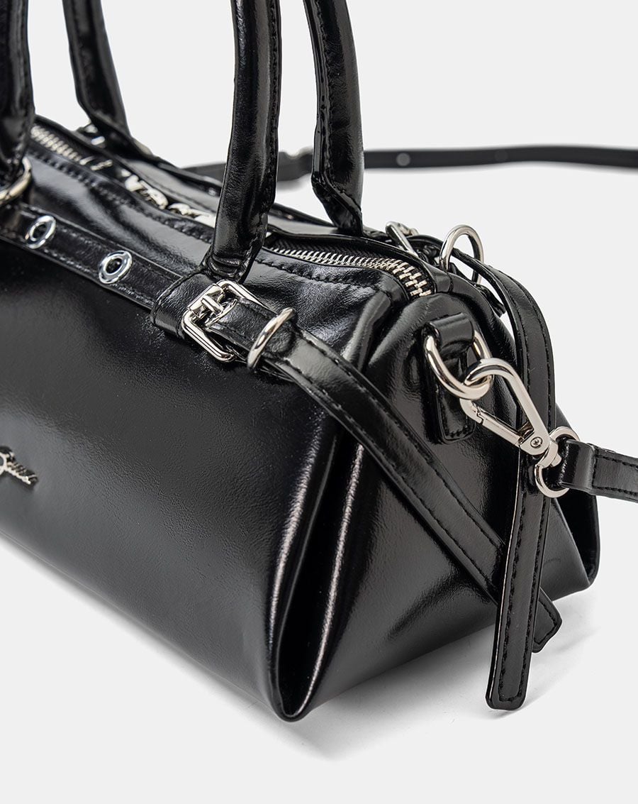  Túi Xách Nhỏ Top Handle Phối Charm Trang Trí 