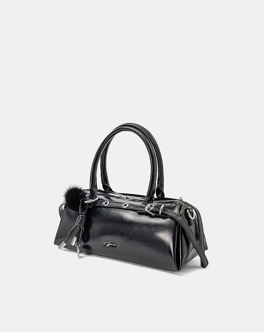  Túi Xách Nhỏ Top Handle Phối Charm Trang Trí 